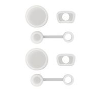 6 Pcs Silicone Spill Proof Stopper Set, Leakproof Tumbler Accessories for Stanley Cup 2.0, Includes 2 Straw Covers, 2 Square Spill Stoppers, 2 Round Leak Stoppers