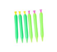 6 PCs-Simulation of Vegetable and Cucumber Modeling Activity Pencil Cartoon Exquisite Stationery for Primary School Students-0.5mm.
