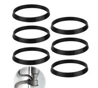6 Pcs Sink Plug Rubber Seal,40mm Rubber Washers,Waste Pipe O Ring Seal | Silicone Rubbers Washer,for 1 1/2 Inch Sink Drain Pipe Odour Trap Siphon Sinks Kitchen Home Garden