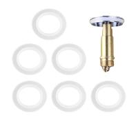 6 Pcs Sink Plug Rubber Seal,Bath Plug Seal Gasket Replacement Washers Ring,Up Sink Plug Replacement,Up Bath Plug,Bath Plug Seal,O-Rings Seal Rubber Gasket,Basin Waste Seal Kit(SIZE:38 MM)