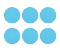 6 PCS Sky Blue Cup Coasters, 10cm Silicone Cup Mats, Round Coasters, Heat Resistant Table Protector