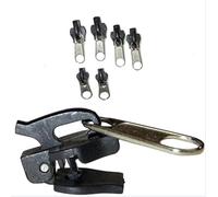 6 Pcs Sliver Fix Zipper Repair Kit Replacement Teeth Zippers Zip Slider and Nice Fasteners Jacket Zipper Fasteners Sewing Notions Supplies