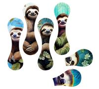 6 Pcs Sloth in The Leaves Bookmarks for Women Men, Magnetic Bookmark Folded Page Clip Book Marker for Book Lovers Students Teachers Reading 3.9" x 1.2"