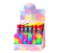 6 PCs-Soft Hamburger Fries Mao Mao Ballpoint Pen Simulation Modeling Creative Personalized Stationery-six Colors