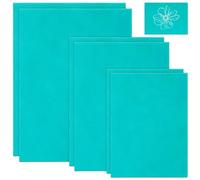6 PCS Soft Rubber Lino Sheets, Double Sided Lino Printing Plates Set, Green Linocut Plate for Printmaking, Carving, Stamps, Artists and DIY Craft Projects (2A4+2A5+2A6)