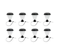 6 Pcs Solar Lights 2 Modes Solar Garden Lights Color Changing & Cool White Outside Solar Powered Garden Light for Yard Decorations Outdoor Smart Light Bulbs That Work with 100w (Clear, 26X20X12.5cm)