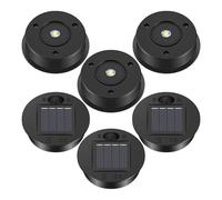 6 Pcs Solar Lights Replacement Top 7 Solar Lantern Parts LED Solar Panel Lantern Lid Lights for Outdoor Hanging