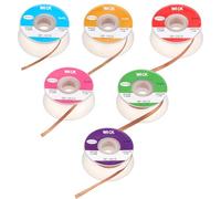 6 Pcs Solder Wick Suction Welding Wire Copper Wire Braid Remover No-Clean Flux Wick Braid Remover Desolder