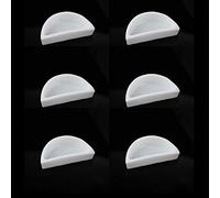 6 Pcs Spider Micro Water Bowl Hermit Crab Mini Ceramic Dish for Spider Hermit Crab Tarantula Millipede (Semicircle Shape)