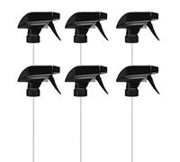6 PCS Spray Bottle Replacement Nozzle Heavy Duty Plastic Mist Spray Trigger Sprayer Head Standard Boston Round Bottle Nozzle for Watering Cleaning
