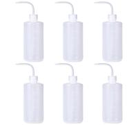6 PCS Squeeze Bottles Plastic Squeeze Dispensers 500ml Squeeze Bottle with Measurements Squeezy Bottles with Nozzles Portable Squeeze Bottles