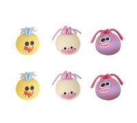 6 Pcs Squeeze Toys Pop Up, Funny Hair Pulling Squishy Toys Set, Pull It Hair Soft Stress Relief Fidget Toys, Sensory Educational Party Bag Fillers for Kids Adults & Birthday Gifts (Style 7)