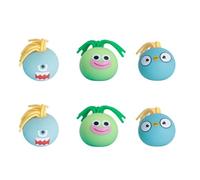 6 Pcs Squeeze Toys Pop Up, Funny Hair Pulling Squishy Toys Set, Pull It Hair Soft Stress Relief Fidget Toys, Sensory Educational Party Bag Fillers for Kids Adults & Birthday Gifts (Style 15)