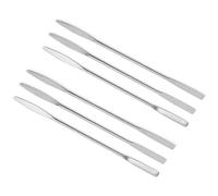 6 Pcs Stainless Steel Makeup Spatula Stir Tool Double Head Cosmetics Palettes Makeup Mixer