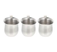 6 Pcs Stainless Steel Milk Cup with Handle and Spout for Pouring | Creative Beverage Cup, Controlled Pouring, Hot or Cold Use, for Coffee Station, Restaurants and Tea