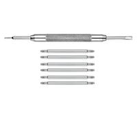 6 pcs Stainless Steel Spring Bars with Spring Bar Removing Tool - Sizes 18mm