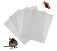 6 PCS Stainless Steel Wire Mesh Sheets, Metal Insect Rodent Control Mesh Panels, est Proofing Meshes for Air Brick Vent Mesh Cover, Window, Door, Kitchen, Garden (Silver)