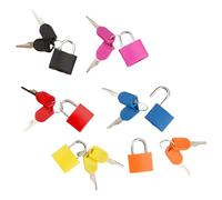6 Pcs Suitcase Padlocks with Keys,Coloured Metal Small Padlocks,Luggage Locks,for Baggage,Laptop Bags,Outdoor Travel Suitcases etc,School Gym Lockers
