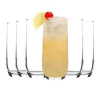 6 Pcs Tall Highball Queensway Drinking Glasses 415ml