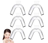 6 Pcs Teeth Whitening Kit, Teeth Retainers, Teeth Whitening Trays, Teeth Whitening Mouth Trays, Moldable Teeth Whitening Gum Shield for Teeth Whitening Teeth Bleaching Teeth Grinding Teeth Protecting