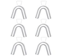 6 Pcs Teeth Whitening Mouth Trays Moldable Teeth Mould Guards Thermoplastic Trays Reusable Dental Oral Care Tray Kit for Whitening Bleaching Grinding Protecting Sleeping at Night