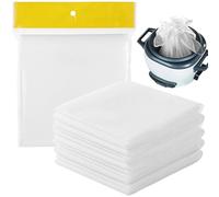 6 Pcs Tetoron Reusable Rice Cooking Nets Fine Mesh Non Stick Napkins for Steam Pots and Cookers
