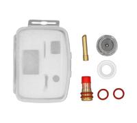 6 Pcs TIG Torch Glass Cup Collet Kit 2.4MM Premium Welding Accessories Durable Glass Cup Collet Body Rubber Gasket Ceramic Ring Kit for 17 18 26 Torches