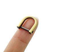 6 pcs Tiny D-Rings Shackle Screw Ring for Key Holder Zip Puller Purse Replacement Paracord Bracelet 0.4 Inch Inside Bar (Bronze)