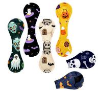 6 Pcs Tombstone Mummies Bat Bookmarks for Women Men, Magnetic Bookmark Folded Page Clip Book Marker for Book Lovers Students Teachers Reading 3.9" x 1.2"