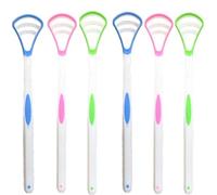 6 Pcs Tongue Scraper Cleaner,Tongue Brush,Silicone Scrapers for Adults,Soft & Gentle Silicone Head,Cleaners,for Kids Scrapper,Bad Breath Remover Oral Care Dental,Brush 3 Color Pack
