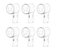 6 Pcs Toothbrush Head Cover, Compatible with Oral B & IO Electric Toothbrush Heads, Round Head Toothbrush Protective, Toothbrush Covers Cap for Travel and Family to Keep Germs Dust Away (White)