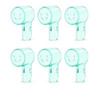 6 Pcs Toothbrush Head Cover, Compatible with Oral B & IO Electric Toothbrush Heads, Round Head Toothbrush Protective, Toothbrush Covers Cap for Travel and Family to Keep Germs Dust Away (Green)