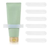 6 Pcs Toothpaste Squeezer, 2.9" Easy Manual Toothpaste Tube Squeezer, White Toothpastes Dispenser for Seniors, Multi-Purpose Clip for Cream Paint