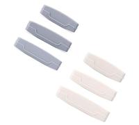 6 Pcs Toothpaste Tube Squeezer, Plastic Toothpaste Tube Squeezers, 3 Sizes of Dispensers, Suitable for Facial Cleansers, Hair Dye (Grey+White)