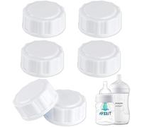 (6-PCs) Travel Bottle Caps Compatible with Avent Bottles, Bottle Lids Replacement