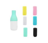 6 Pcs Travel Essentials Silicone Bottle Covers - Toiletry Covers for in Luggage Cruise Ship Essentials Travel Accessories for Travel Essentials Silicone Bottle Covers Fit Most Travel Size Bottles