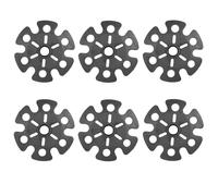 6 PCS Trekking Pole Snow Baskets Snow Ski Mud Basket Pole Tip Removable Mud Ski Basket Hiking Accessories Pole Tip Replacement Accessory For Outdoor Hiking