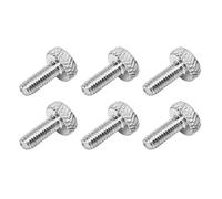 6 Pcs Tremolo Bridge String Locking Screw Metal Electric Guitar Tremolo Bridge Fine Tuning Screws (Silver)