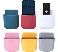 6 PCS TV Remote Control Bracket Wall Mount, Self-Adhesive Remote Control Bracket Wall Mount, Wall Storage Box Storage Box