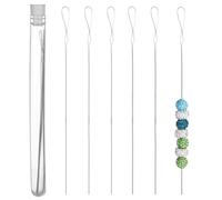 6 PCS Twisted Wire Beads Needle, 2 Sizes Bead Threader for Jewelry Making, Stainless Steel Twisted Bracelet Threader for DIY Crafts, Jewelry Making