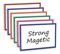 6 Pcs Ultra Large Dry Erase Labels, 8.2 x 5.5 Inch Reusable Magnetic Cards - Writable, Erasable, for Home Office, Classroom, Whiteboard, Lockers, Fridge