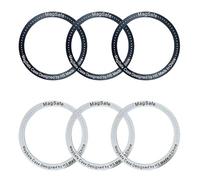 6 pcs Universal magnetic halo lock stickers for wireless chargers and wireless wallets. Adapter ring handle holder. Accessories for Apple mobile phones and Android mobile phones.