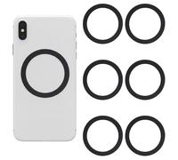 6 PCS Universal Magnetic Ring Sticker, Ultra Strong Magnetic Metal Ring Sticker, Wireless Charger Conversion Kit Compatible with The Vast Majority of Model