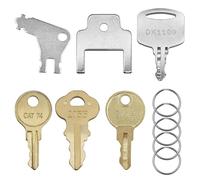 6 Pcs Universal Paper Towel Dispenser Key Set, Replacement Key Compatible with Tork SCA 1100, Bradley 2055, Janitor Bobrick Cat 74, Kimberly Clark 770301, Georgia Pacific, E114 Dispenser Key