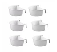 6 Pcs Universal Plastic Hanging Cups For Small Birds,Mini Bird Food Bowl Feeder, Container,Parrot Hanging Convenient Parrot