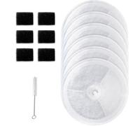 6 PCS Upgraded Filter Unit 3.0 Pet Cat Water Fountain Filters, Including Replacement Filters and Replaced Foam Pump Filter