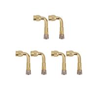 6 Pcs Valve Extension Valve Tire Brass 90 Degree Universal for Truck Car Motorcycle