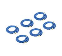 6 Pcs Velvet Stanchion Rope with Snap Hooks Twisted Hanging Ropes for Party Decoration Red Carpet Events 2ft Velvet Barrier Rope for Crowd Control