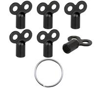 6 Pcs Vent Valve Keys and 1 Pc Metal Key Ring, Radiator Vent Valve Key, Sturdy Vent Valve Key, Radiator Accessories, Home Accessories