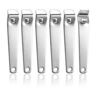 6 Pcs Vial Opener Stainless Steel, Mini Oral Liquid Decapper Phial Cap Remover Liquid Cap for Opening Oral Liquids Pharmacy Vials Beer Bottle Can Jar Lid and Home Use